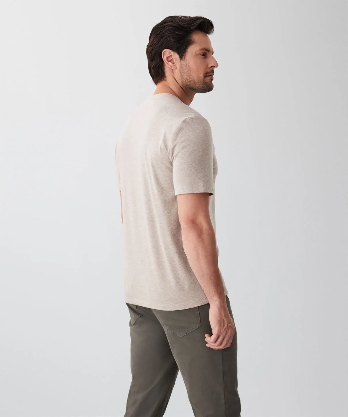 Basic Crew T-Shirt - Taupe sold by GAZMAN product image thumbnail 2
