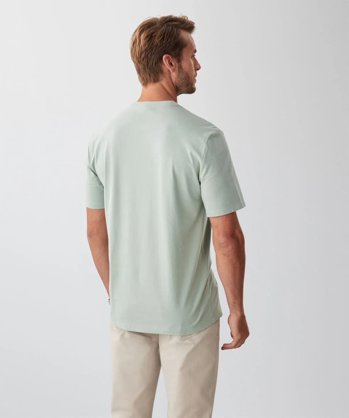 Basic Crew T-Shirt - Sage sold by GAZMAN product image thumbnail 2