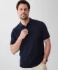 Textured Knit Polo - Navy sold by GAZMAN