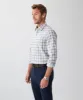 Tailored Easy Care Twill Check Long Sleeve Shirt - Grey sold by GAZMAN