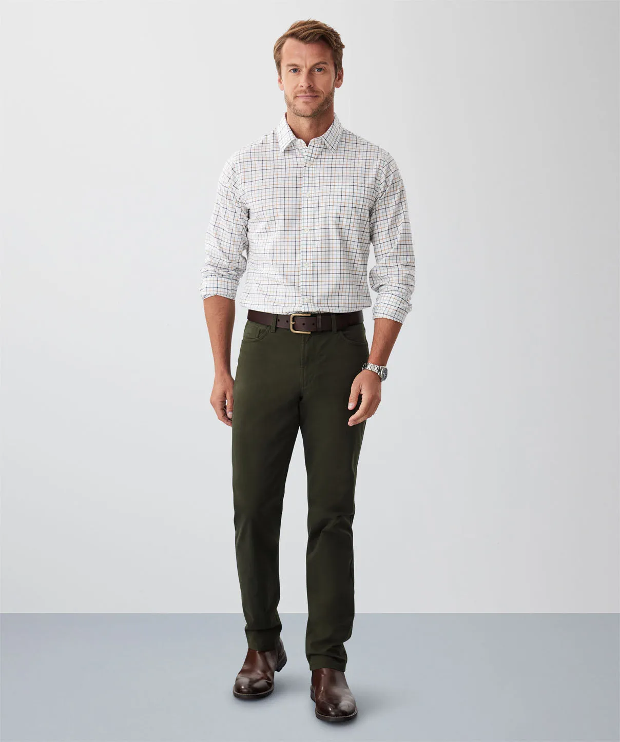 Modern Stretch 5 Pocket Pants - Forest sold by GAZMAN product image thumbnail 4