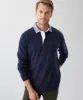 Classic Plain Rugby Jumper - Navy sold by GAZMAN