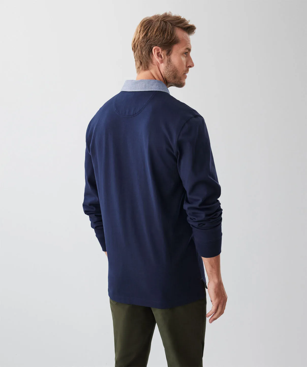 Classic Plain Rugby Jumper - Navy sold by GAZMAN product image thumbnail 2
