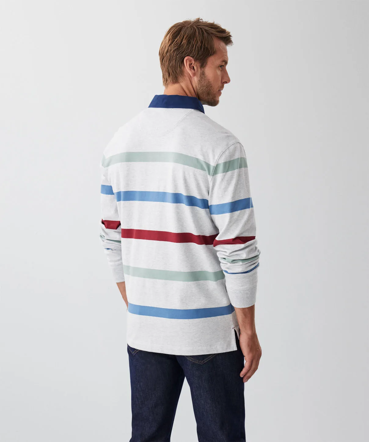 Multi Breton Stripe Rugby Jumper - Multi Stripe sold by GAZMAN product image thumbnail 2