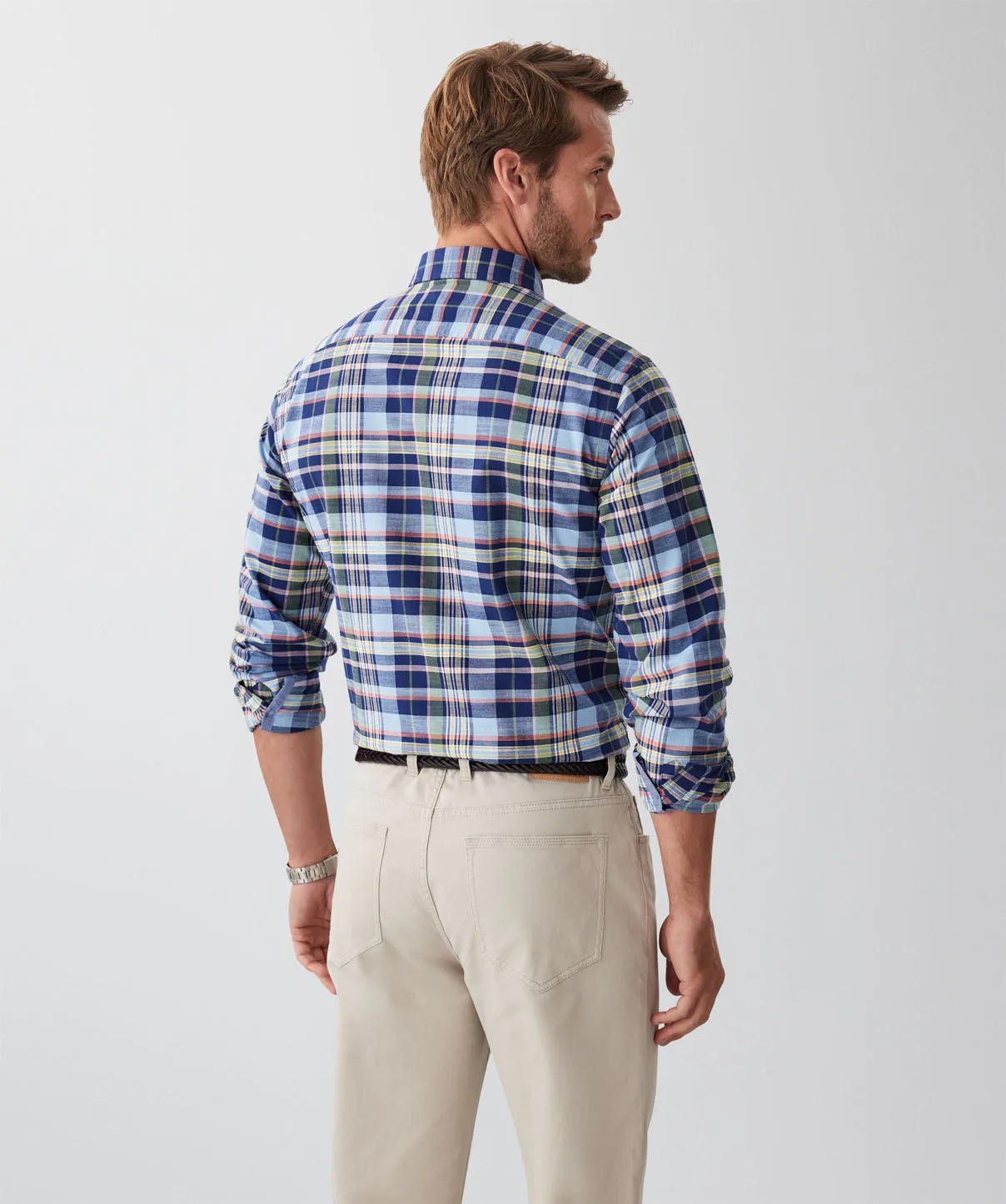 Tailored Casual Multi Check Long Sleeve Shirt - Multi Check sold by GAZMAN product image thumbnail 2
