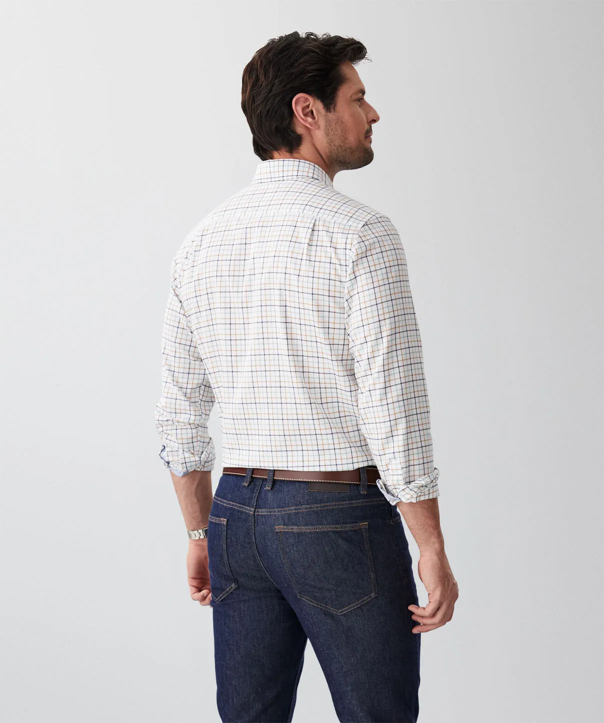 Easy Care Twill Check Long Sleeve Shirt - Multi Check sold by GAZMAN product image thumbnail 2