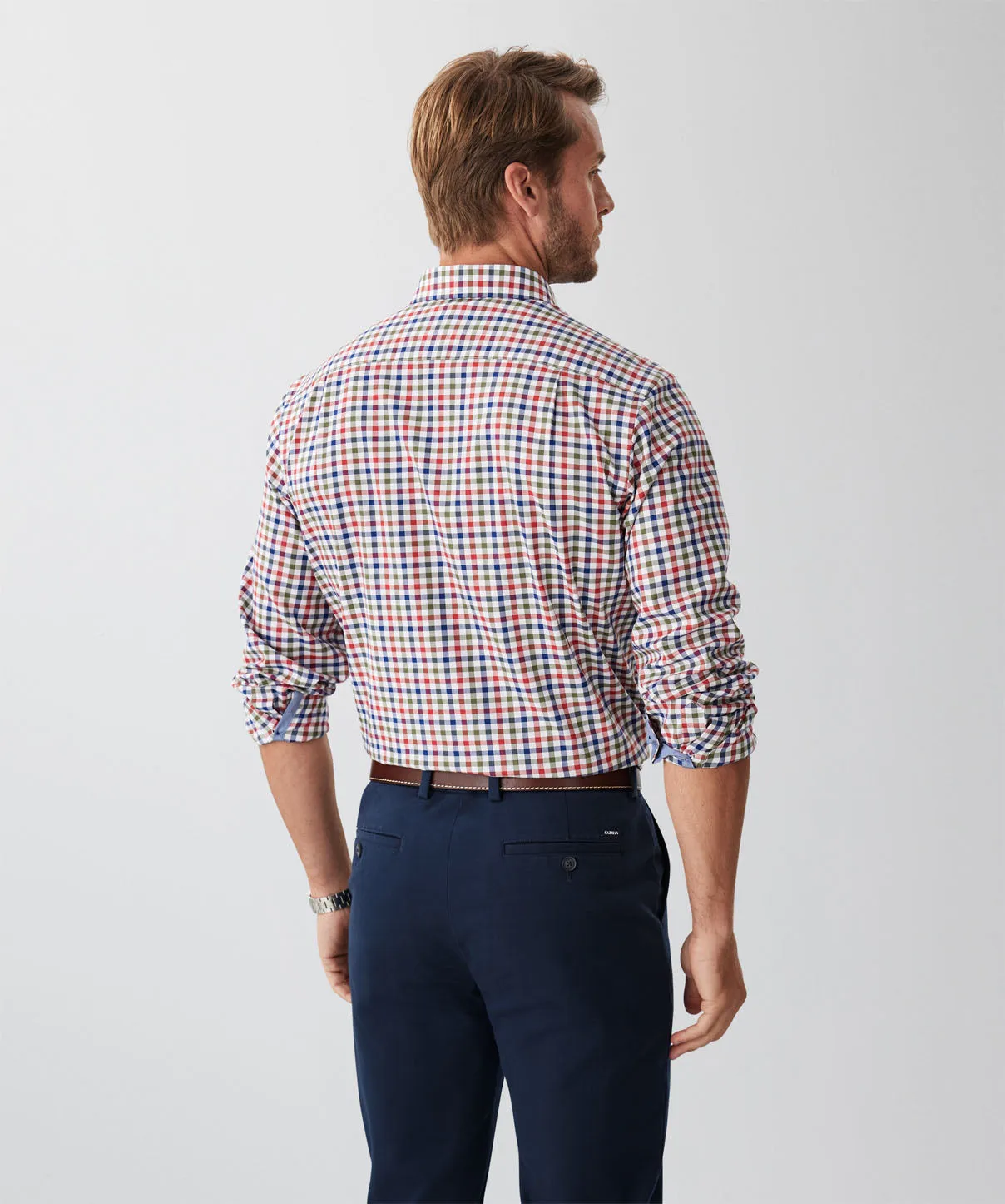 Easy Care Multi Check Long Sleeve Shirt - Multi Check sold by GAZMAN product image thumbnail 2