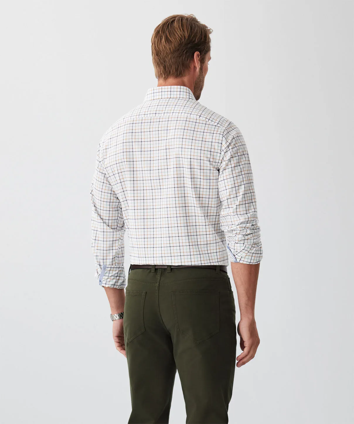 Tailored Easy Care Twill Check Long Sleeve Shirt - Multi Check sold by GAZMAN product image thumbnail 2