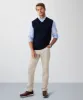 Merino V-Neck Vest - Navy sold by GAZMAN