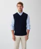 Merino V-Neck Vest - Navy sold by GAZMAN