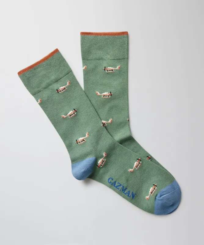 Non Tight Seaplane Sock - Sea Green sold by GAZMAN