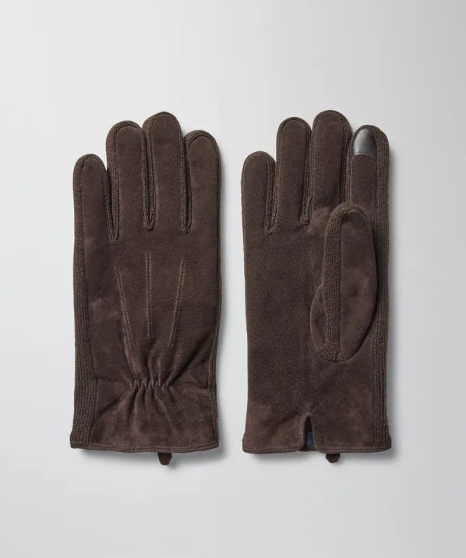 Suede Gloves - Chocolate made by GAZMAN