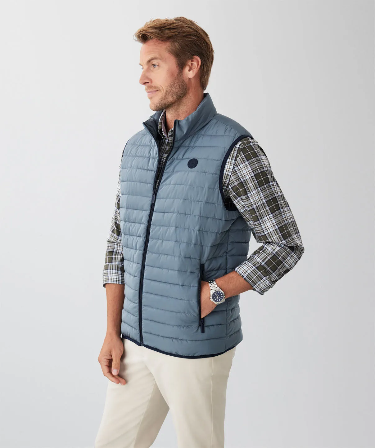 Lightweight Puffer Vest - Sea Green sold by GAZMAN product image thumbnail 5