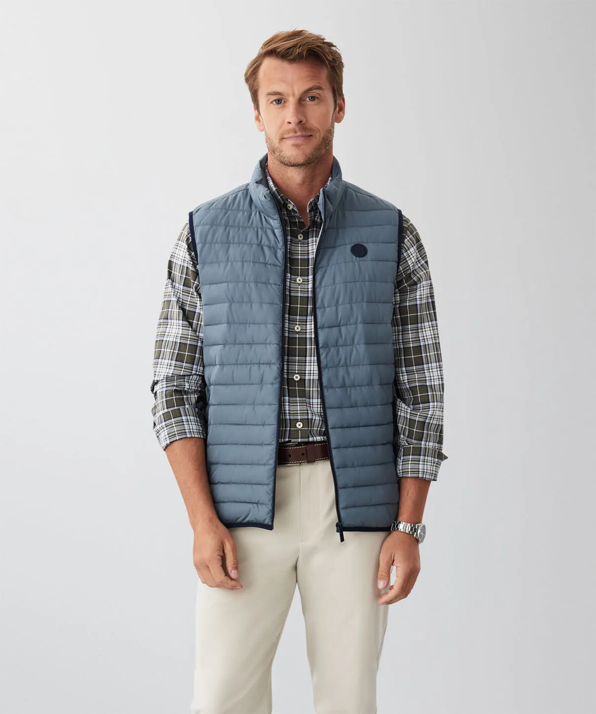 Lightweight Puffer Vest - Sea Green sold by GAZMAN