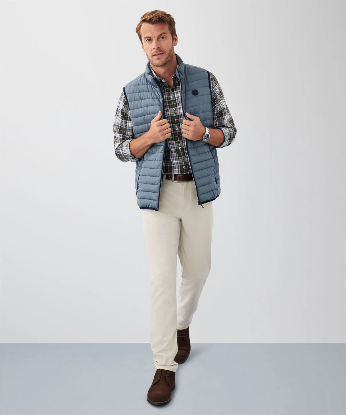 Lightweight Puffer Vest - Sea Green sold by GAZMAN product image thumbnail 4