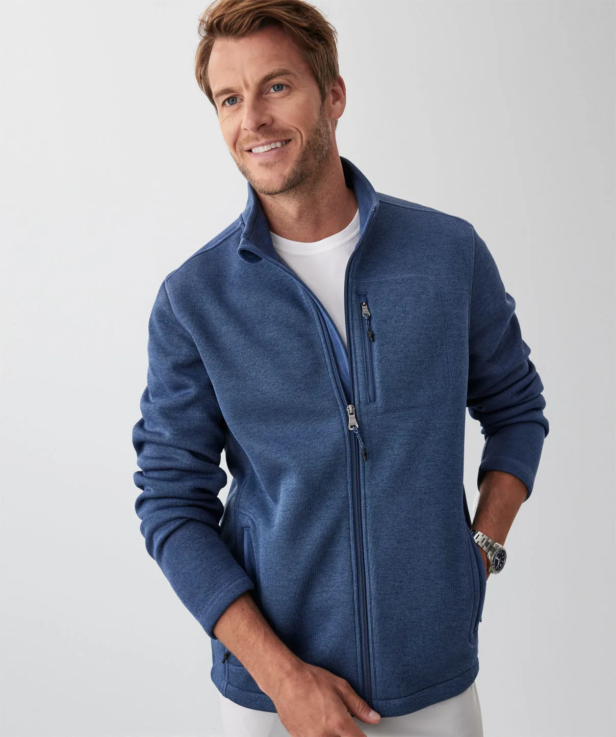 GAZFLEX Zip Through Sweat - Denim sold by GAZMAN product image thumbnail 3