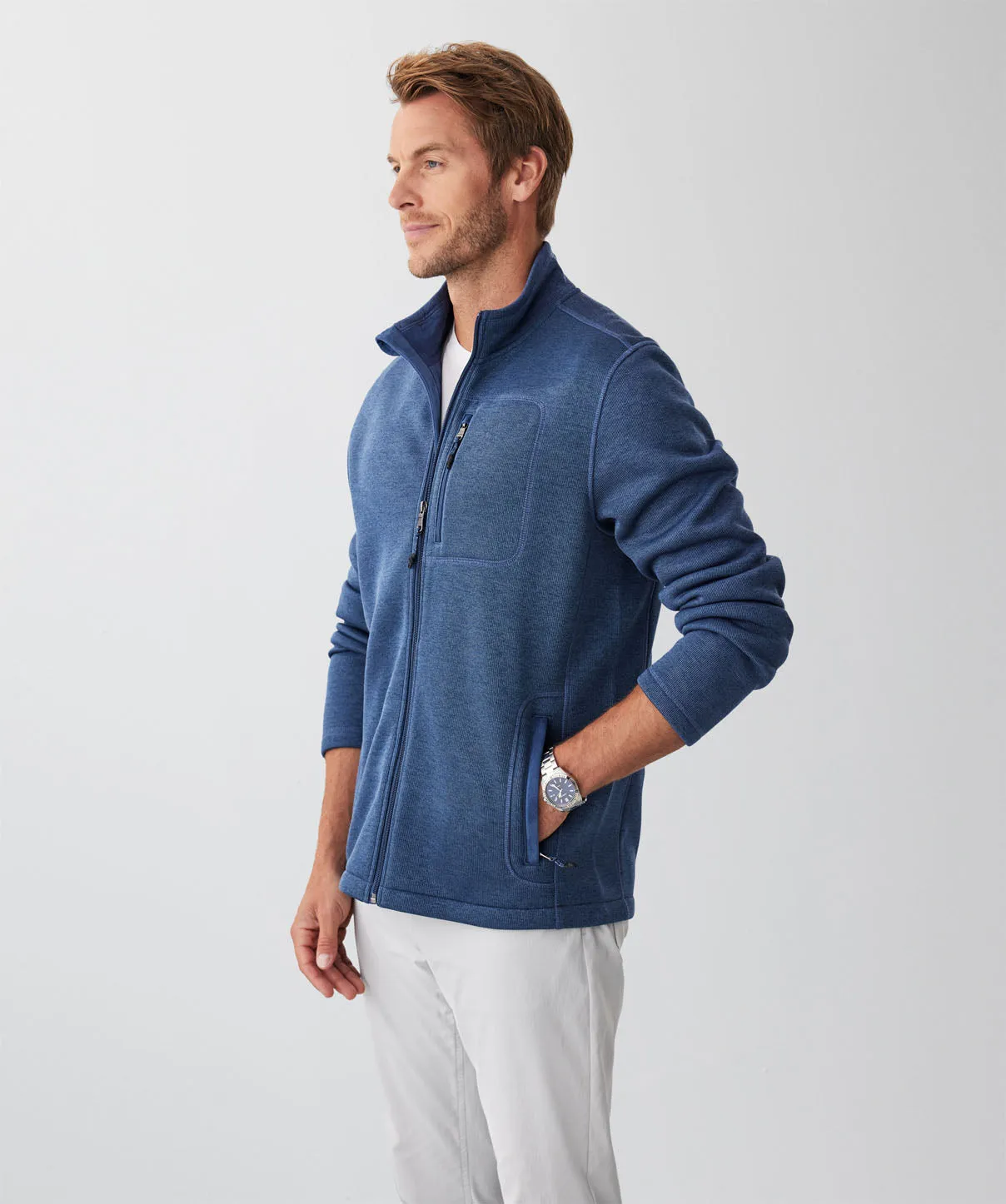 GAZFLEX Zip Through Sweat - Denim sold by GAZMAN product image thumbnail 5