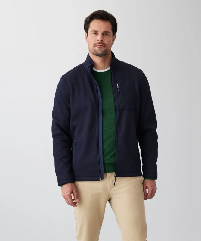 GAZFLEX Zip Through Sweat - Navy sold by GAZMAN