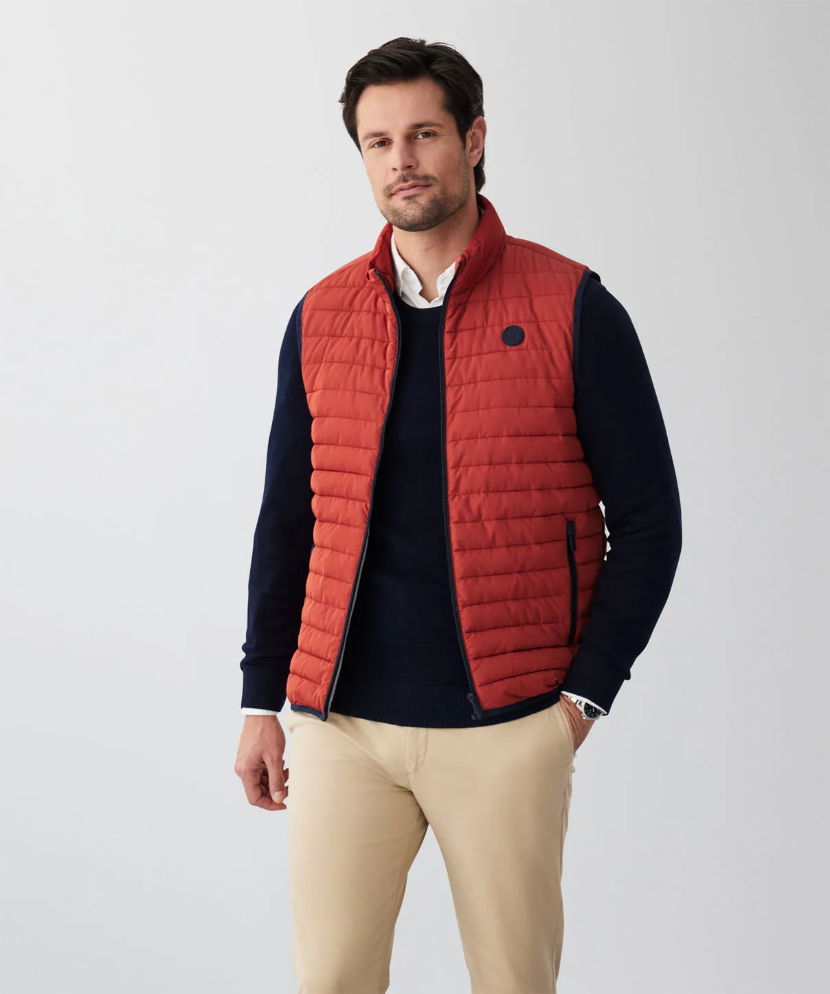 Lightweight Puffer Vest - Red sold by GAZMAN