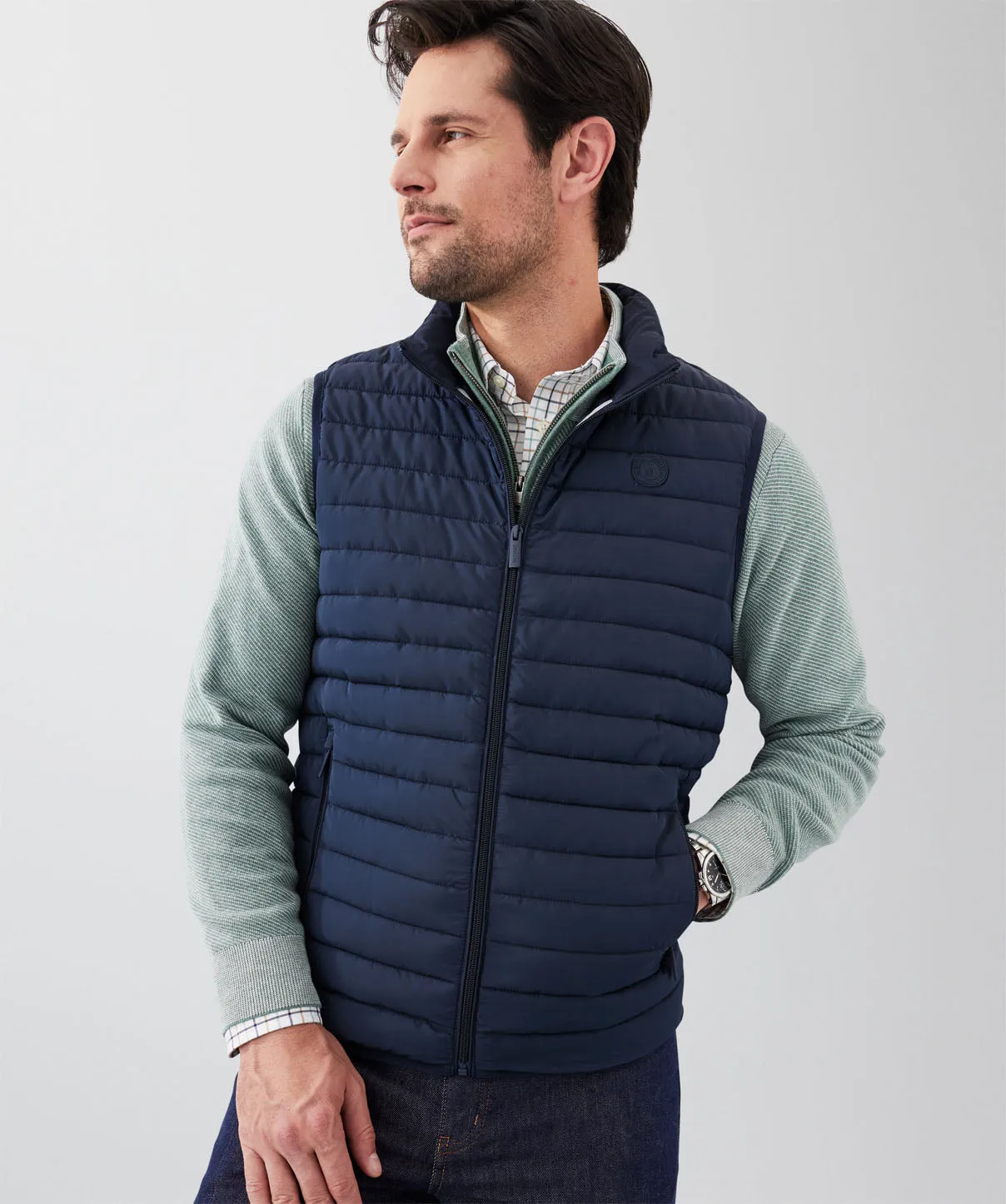 Lightweight Puffer Vest - Navy sold by GAZMAN product image thumbnail 3