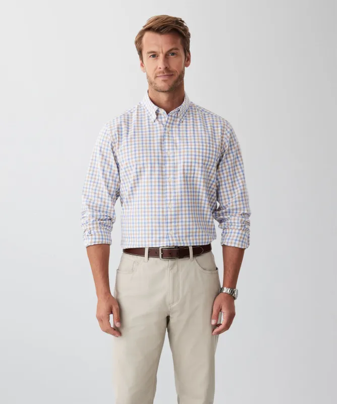 Casual Oxford Check Long Sleeve Shirt - Multi Check sold by GAZMAN