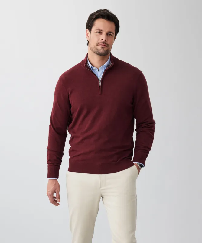 High Flex Half Zip Knit - Wine sold by GAZMAN