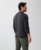 Long Sleeve Textured Knit Polo - Charcoal sold by GAZMAN