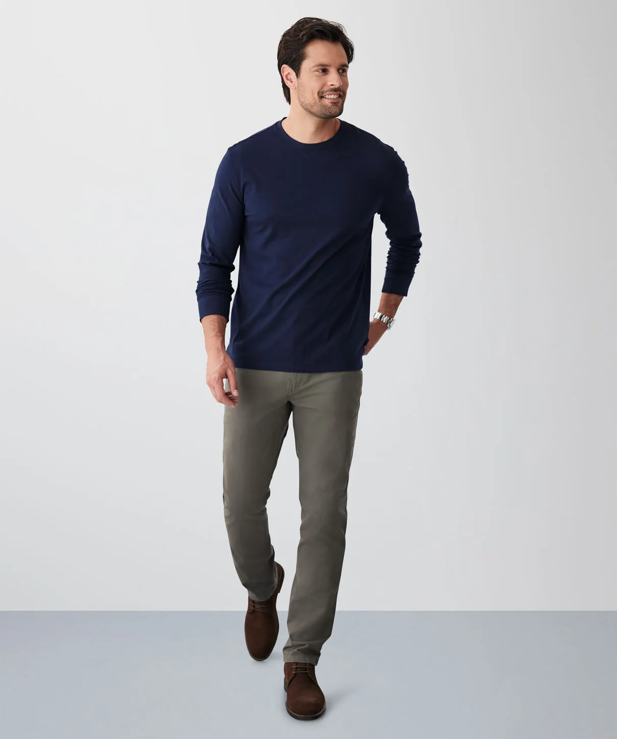 Long Sleeve T-Shirt - Dark Navy sold by GAZMAN product image thumbnail 4