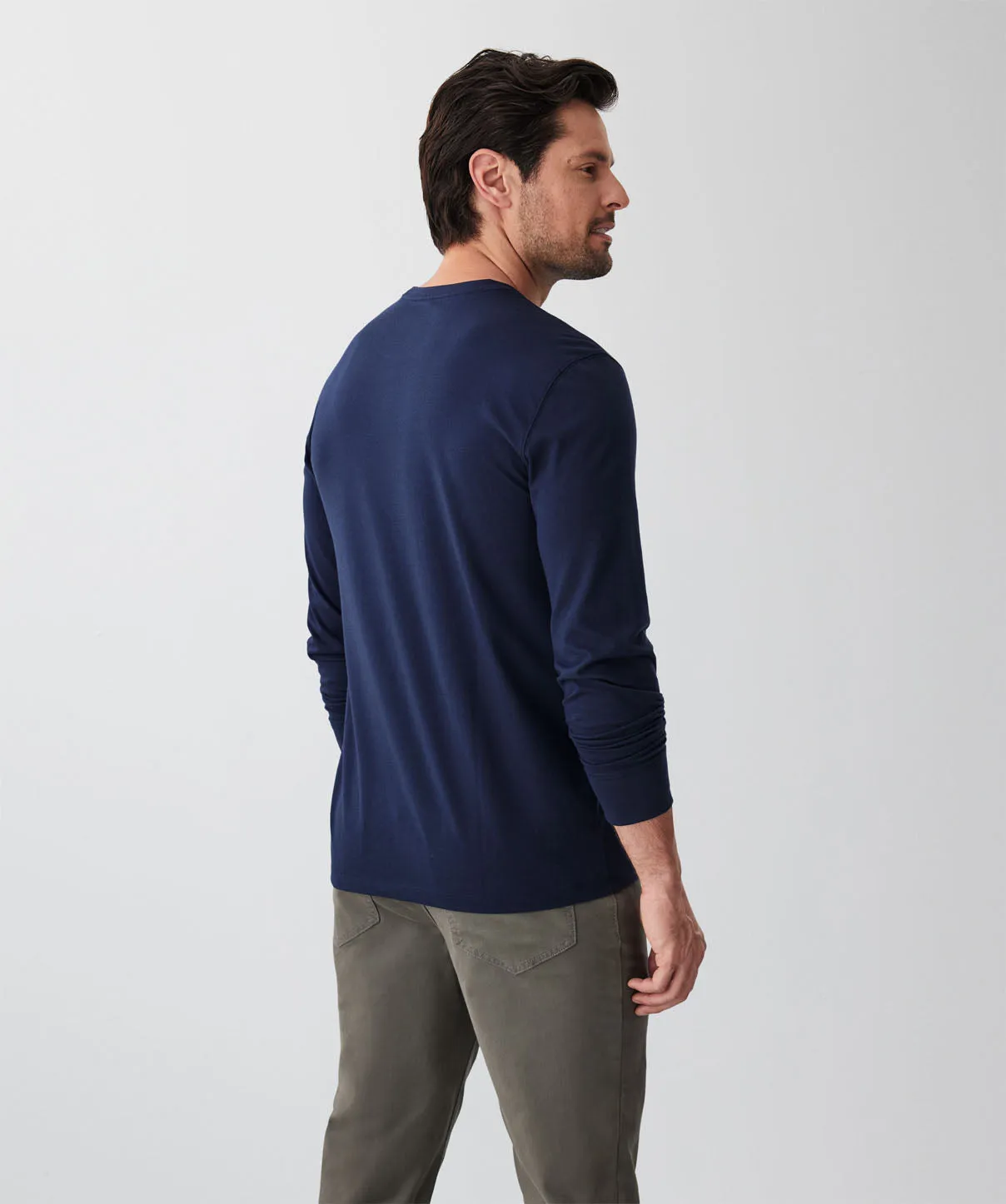 Long Sleeve T-Shirt - Dark Navy sold by GAZMAN product image thumbnail 2