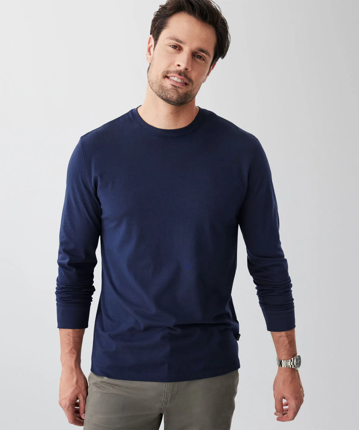 Long Sleeve T-Shirt - Dark Navy sold by GAZMAN product image thumbnail 3