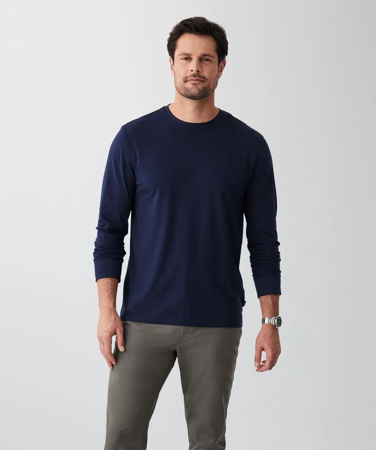 Long Sleeve T-Shirt - Dark Navy sold by GAZMAN