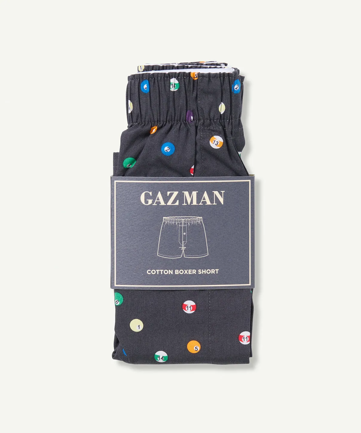 In The Pocket Print Boxers - Charcoal sold by GAZMAN product image thumbnail 2