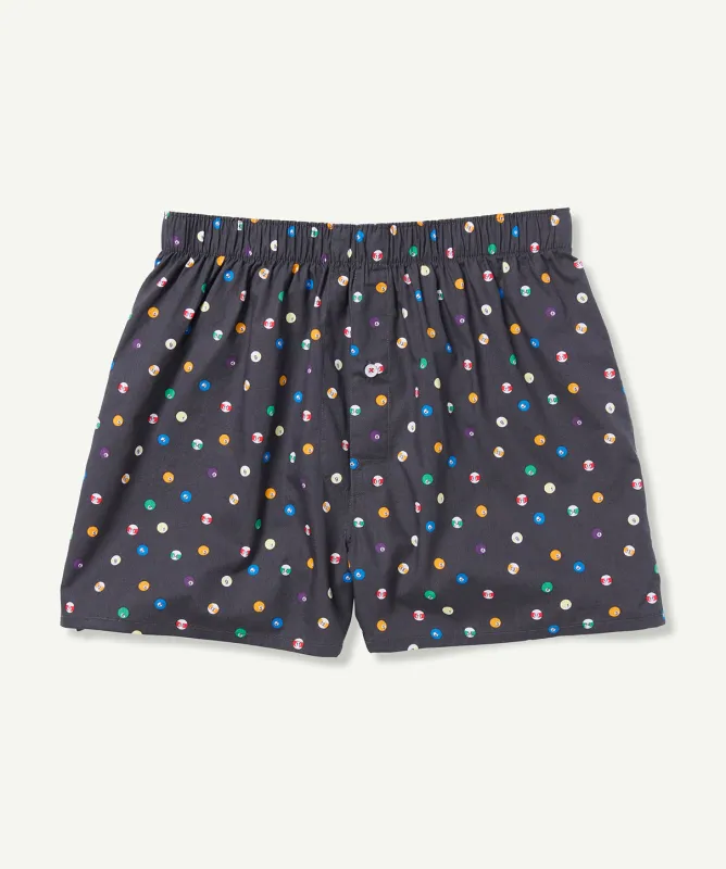 In The Pocket Print Boxers - Charcoal sold by GAZMAN