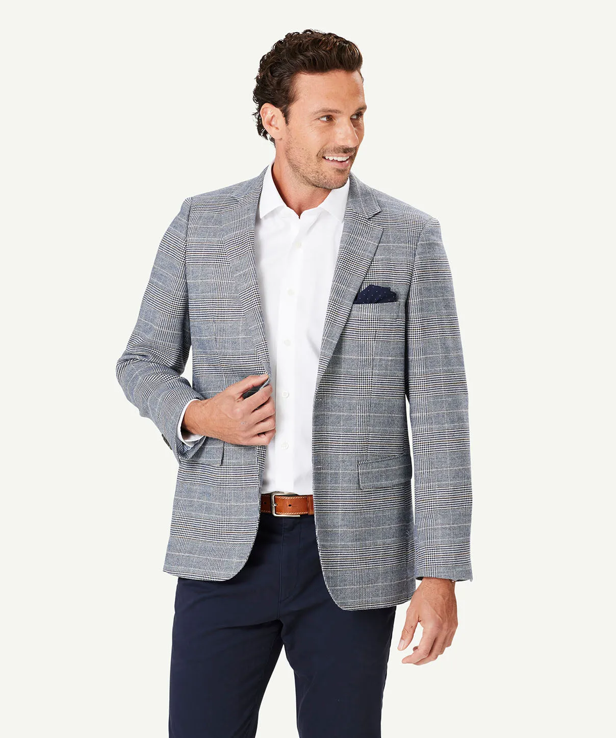 Prince of Wales Check Sports Jacket - Multi Check sold by GAZMAN