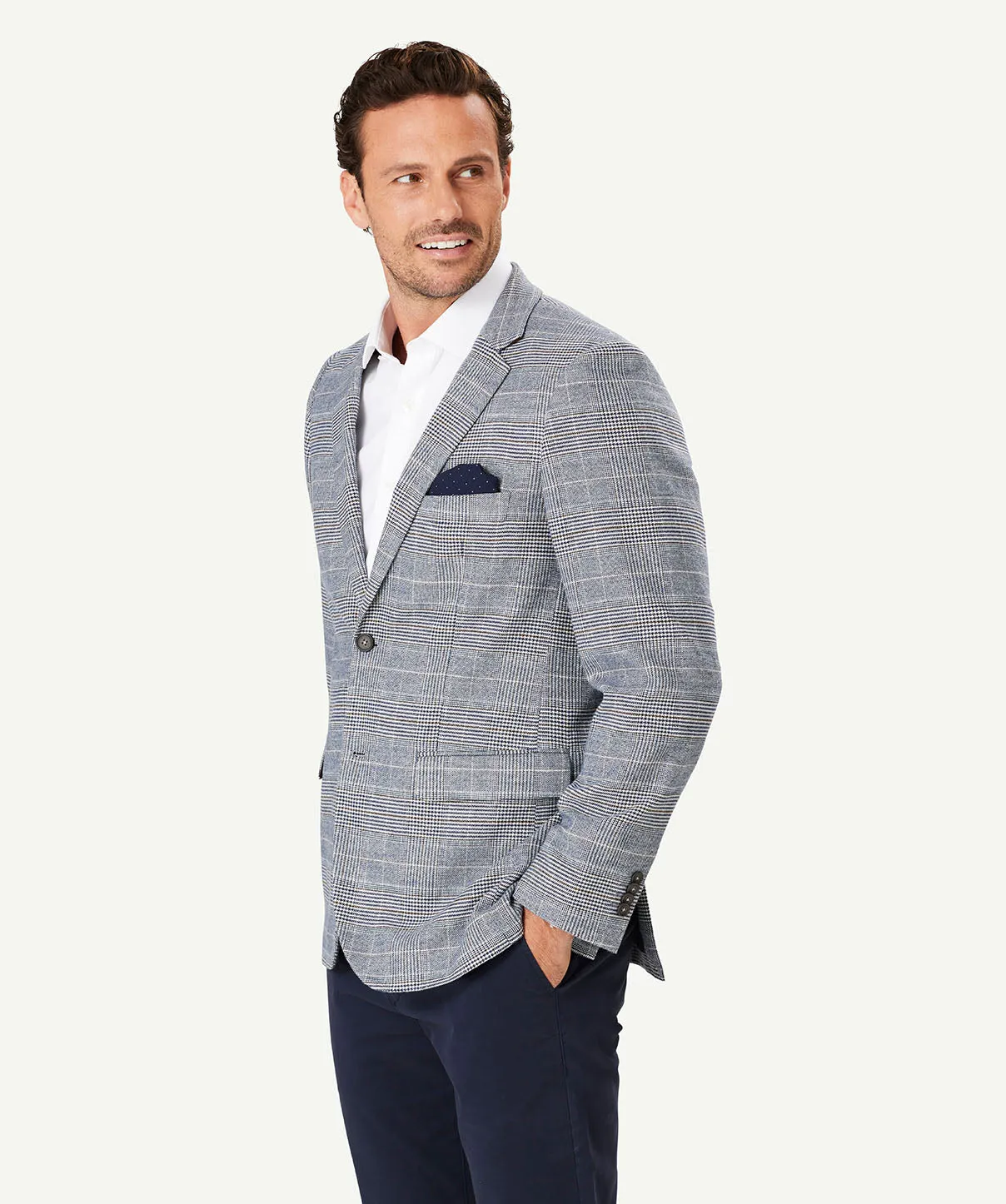 Prince of Wales Check Sports Jacket - Multi Check sold by GAZMAN product image thumbnail 5