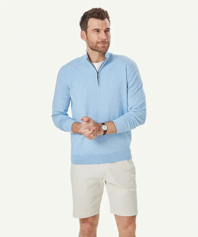 High Flex Half Zip Knit - Sky Blue sold by GAZMAN
