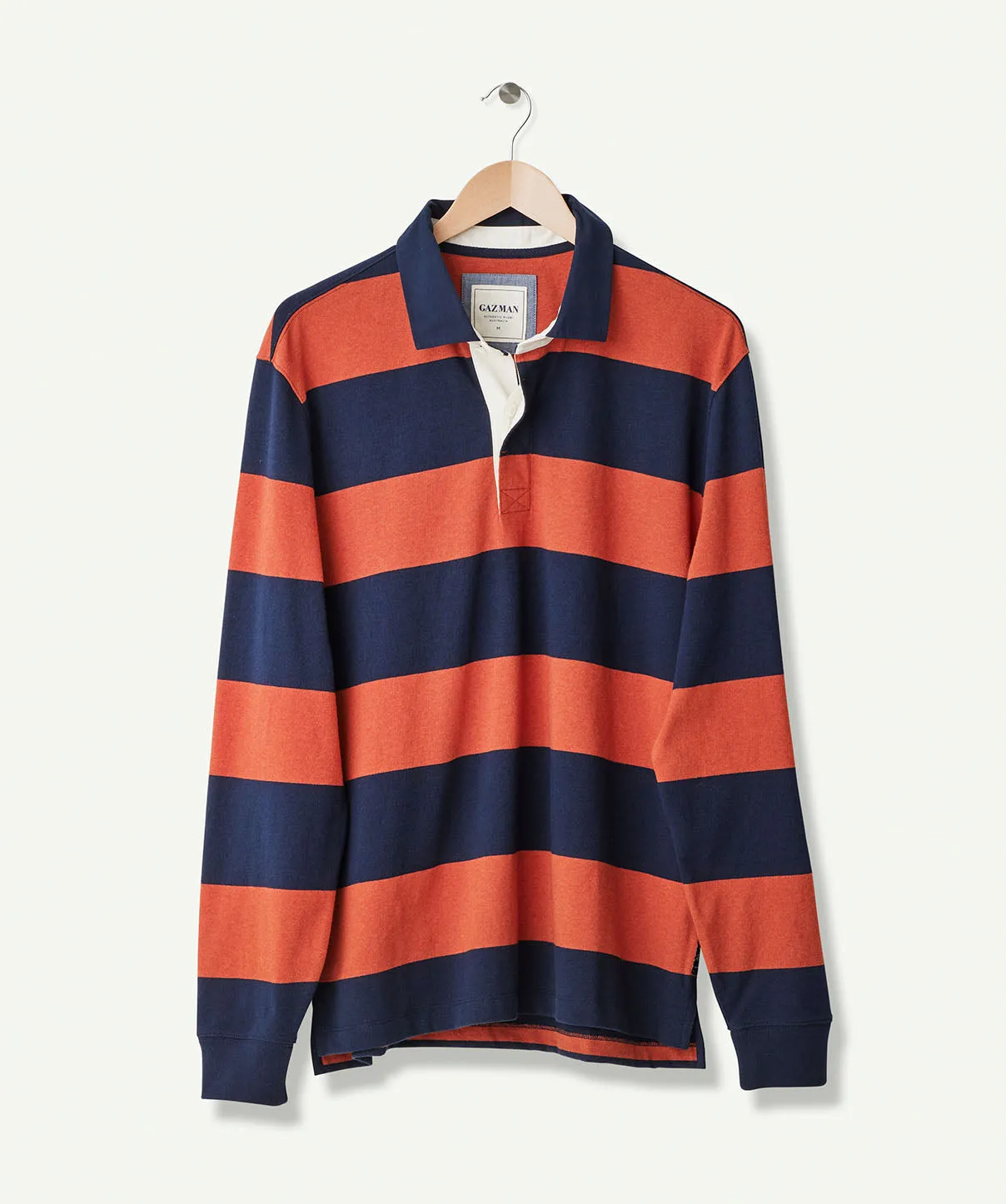 Block Stripe Rugby Jumper - Terracotta sold by GAZMAN product image thumbnail 2