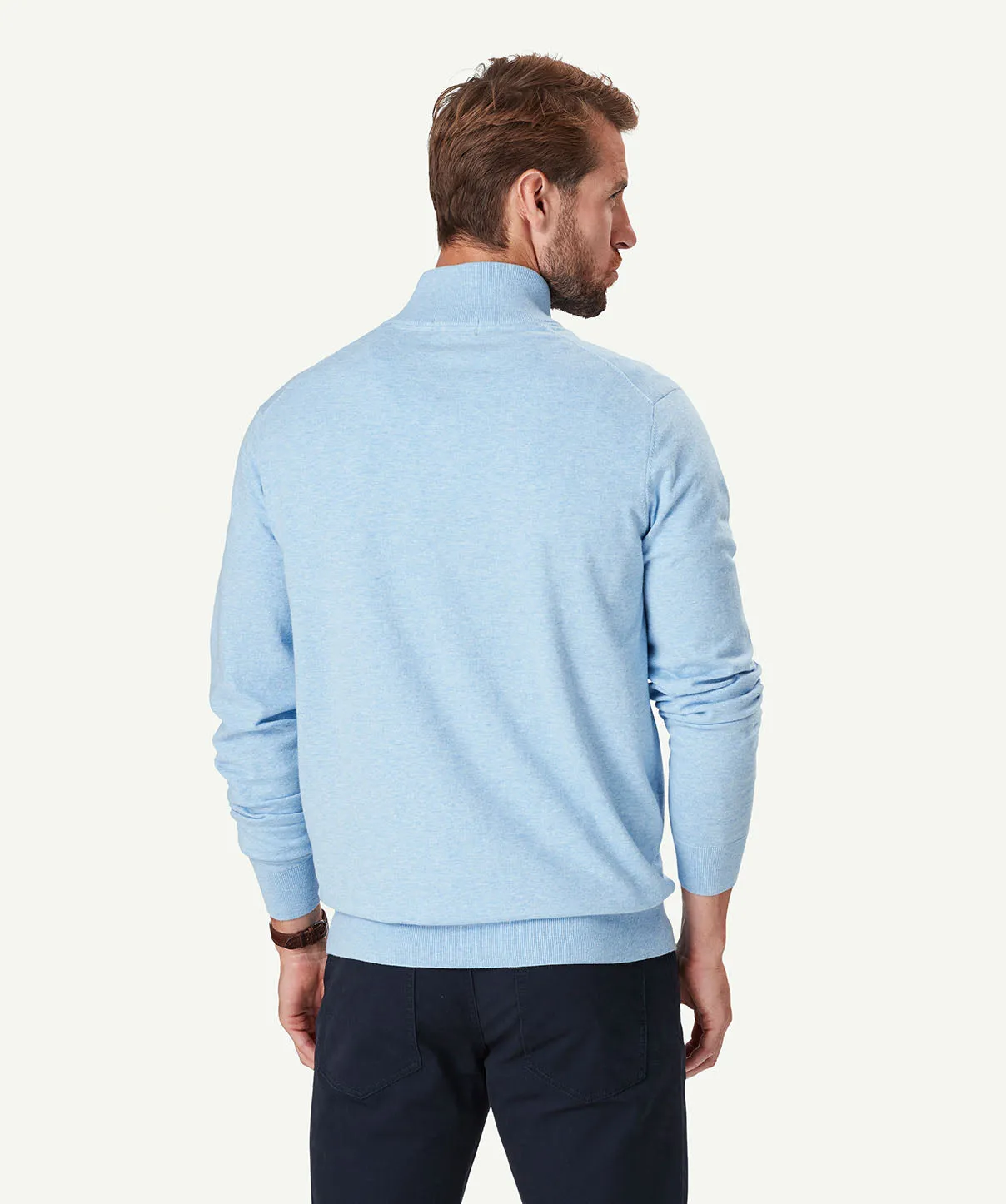 High Flex Half Zip Knit - Sky Blue sold by GAZMAN product image thumbnail 3
