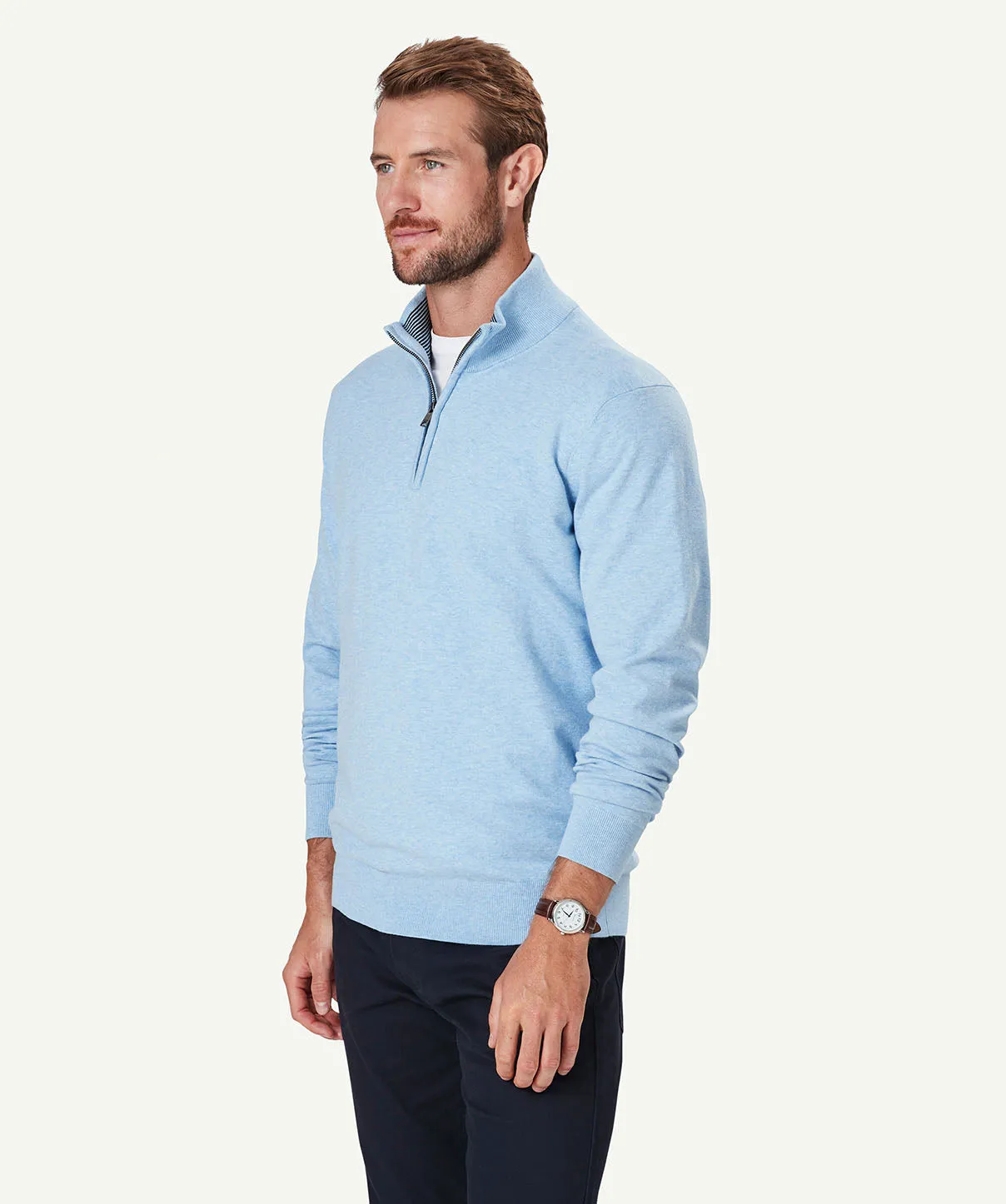 High Flex Half Zip Knit - Sky Blue sold by GAZMAN product image thumbnail 5