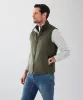 Hampton Mock Suede Vest - Olive sold by GAZMAN