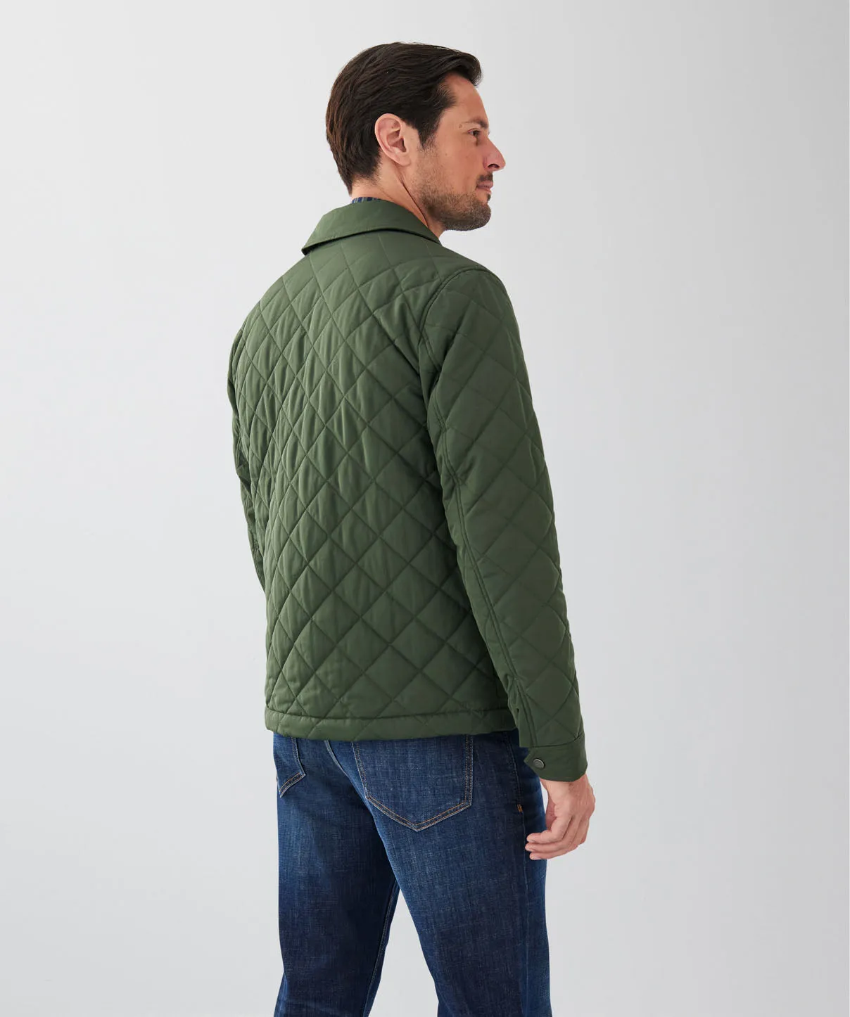 Williams Quilted Zip Jacket - Dark Olive sold by GAZMAN product image thumbnail 2