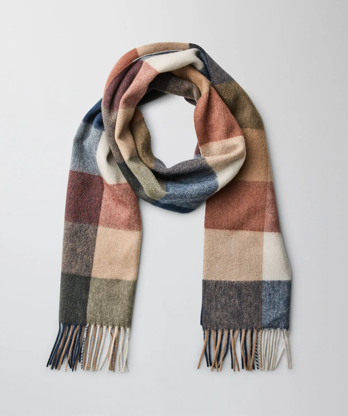 Bold Wool Check Scarf - Multi sold by GAZMAN