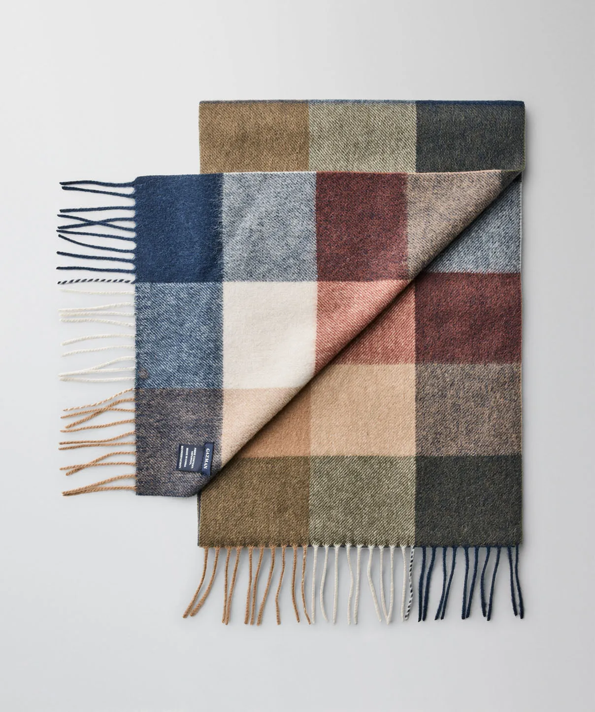 Bold Wool Check Scarf - Multi sold by GAZMAN product image thumbnail 2