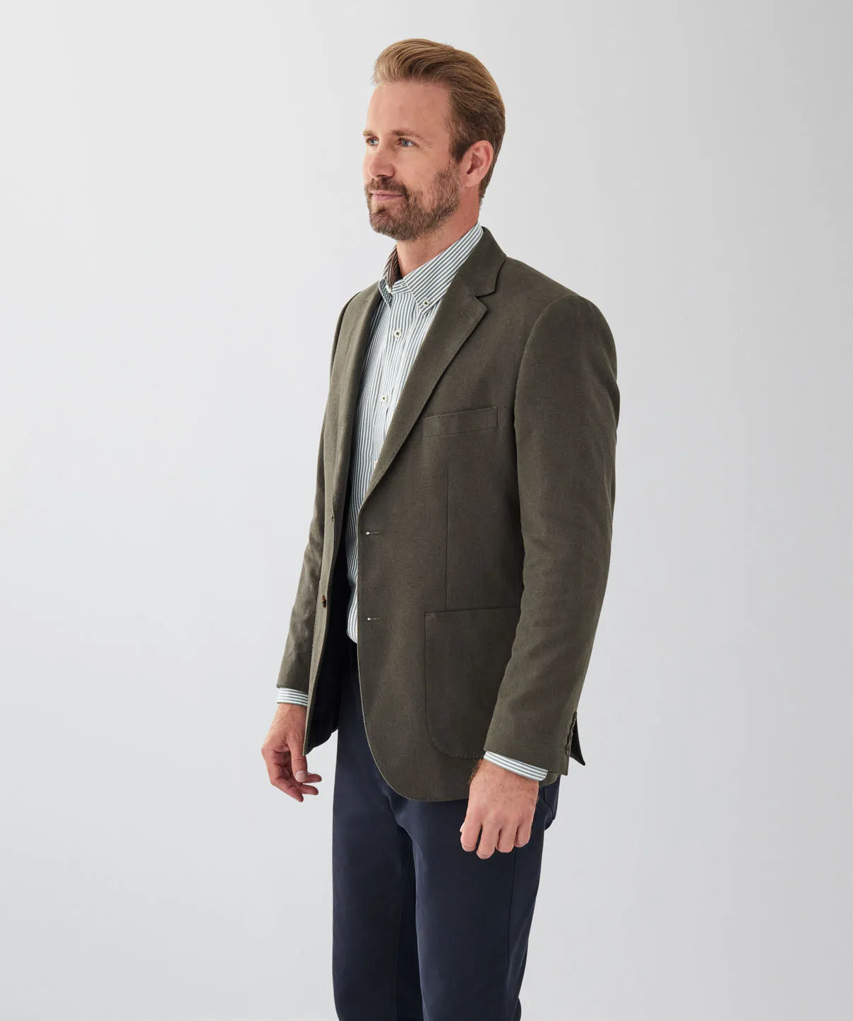Comfort Twill Moleskin Sports Jacket - Dark Khaki sold by GAZMAN product image thumbnail 5