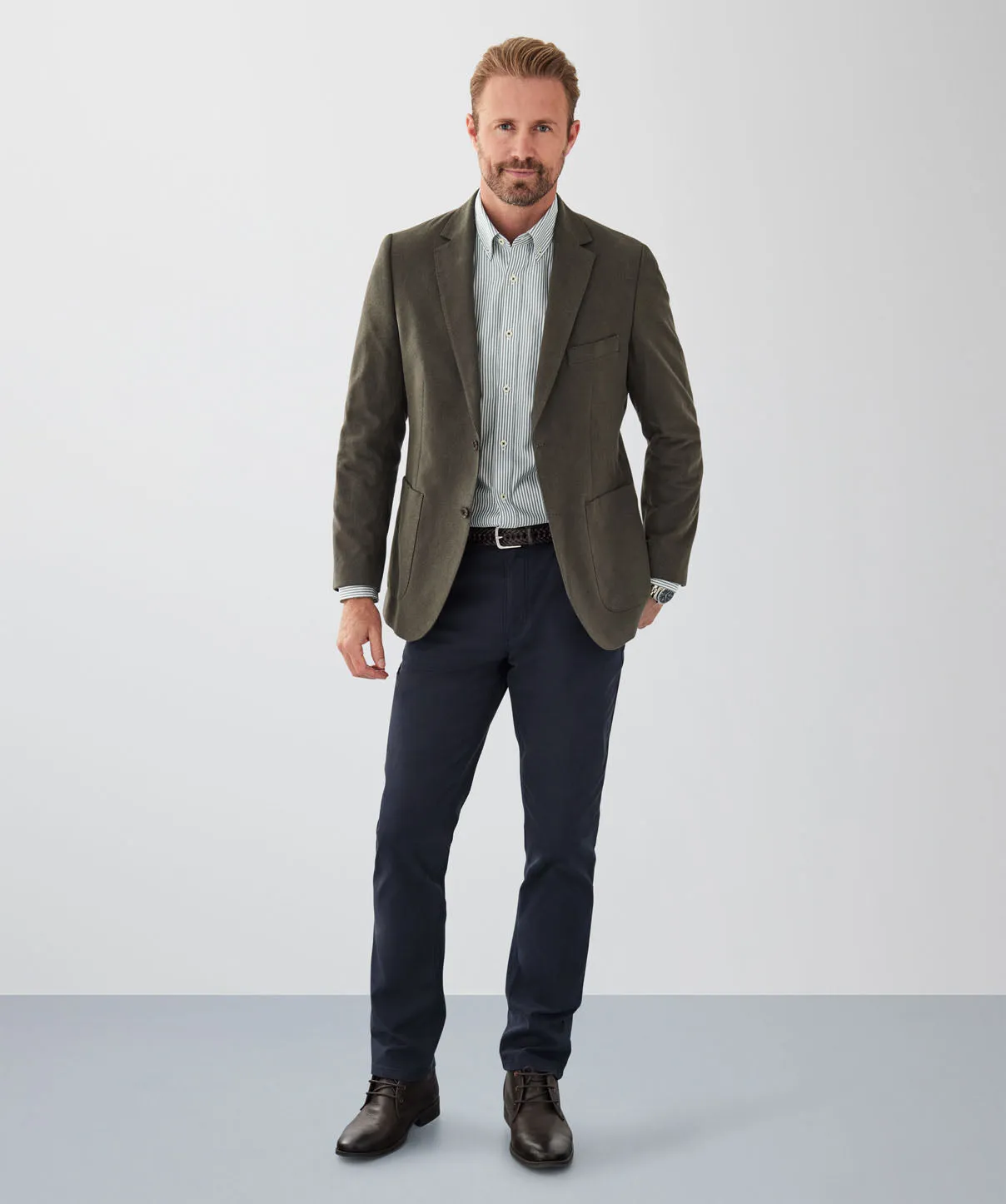 Comfort Twill Moleskin Sports Jacket - Dark Khaki sold by GAZMAN product image thumbnail 4