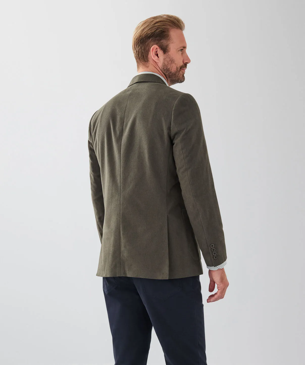 Comfort Twill Moleskin Sports Jacket - Dark Khaki sold by GAZMAN product image thumbnail 2