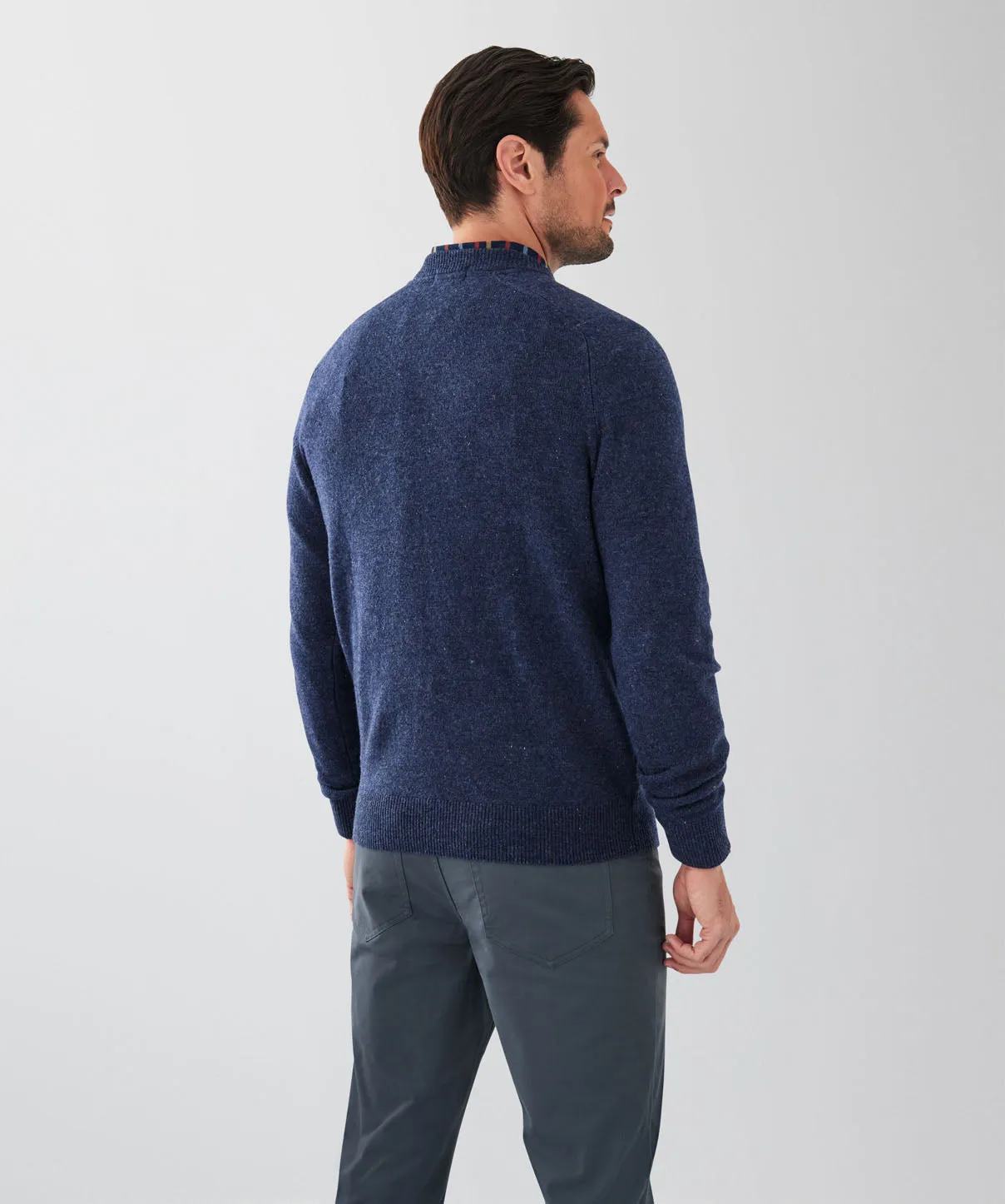 Lambswool Crew Neck Knit - Denim sold by GAZMAN product image thumbnail 2