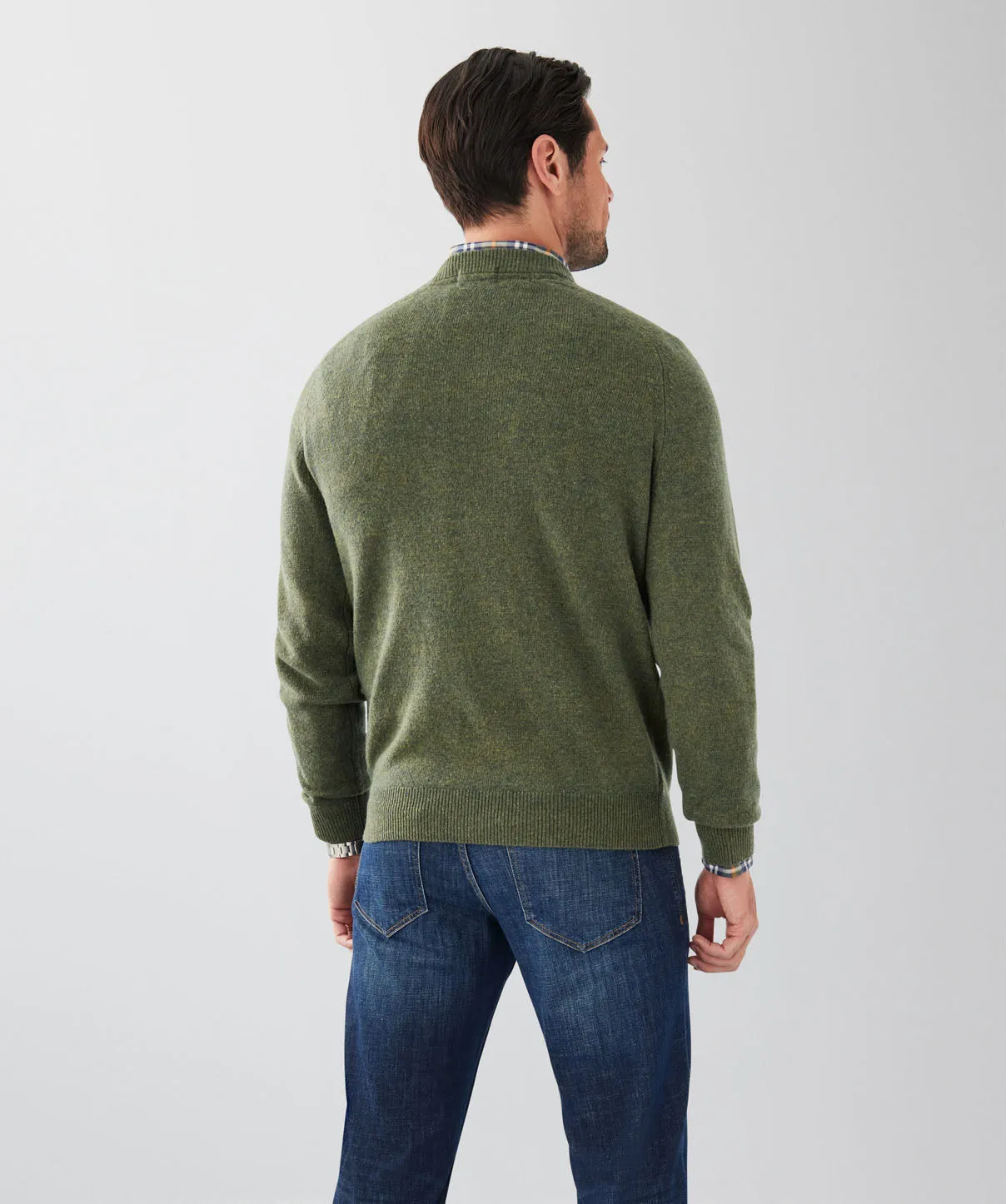 Lambswool Crew Neck Knit - Forest sold by GAZMAN product image thumbnail 2