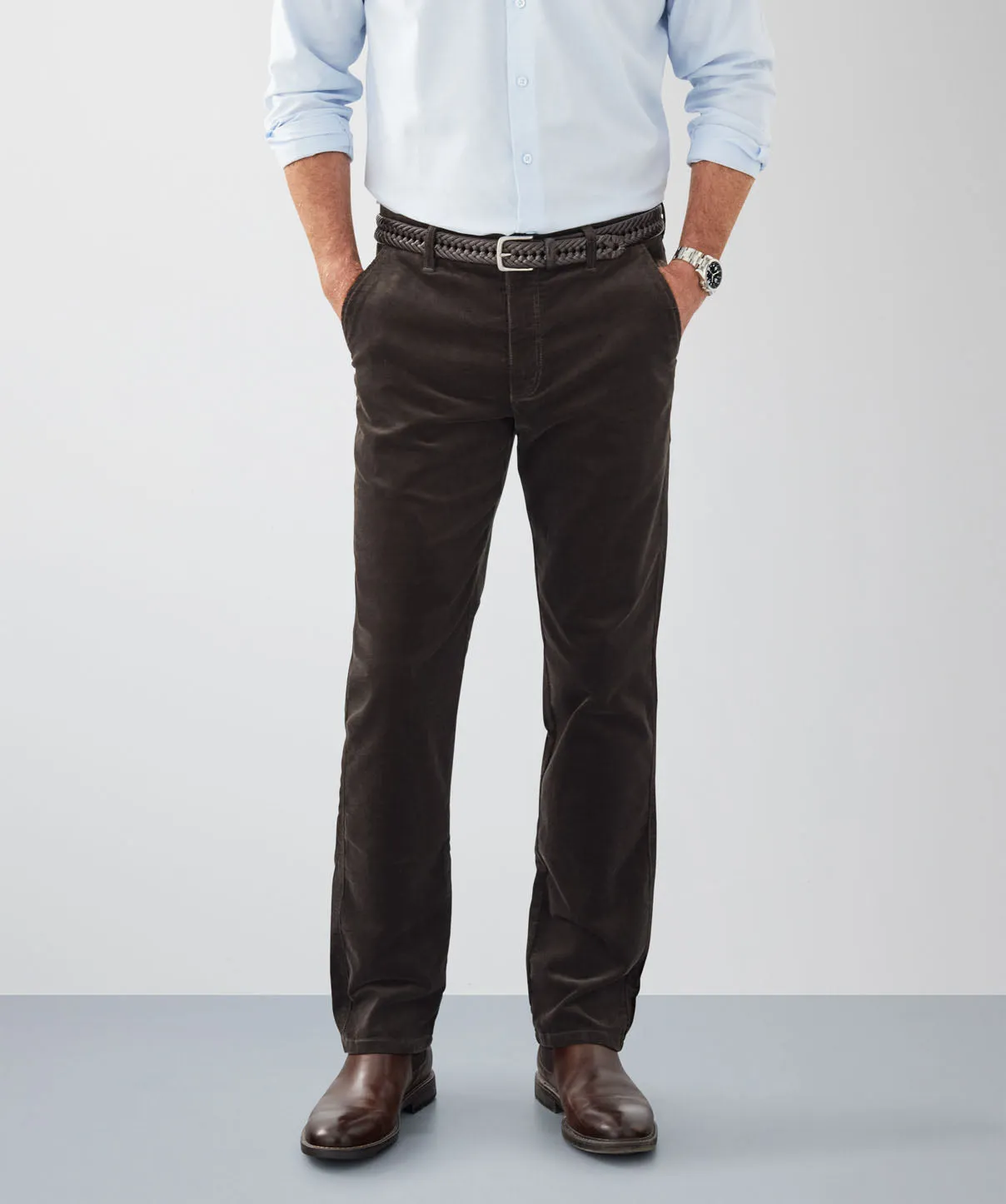 Stretch Cord Pant - Ash sold by GAZMAN