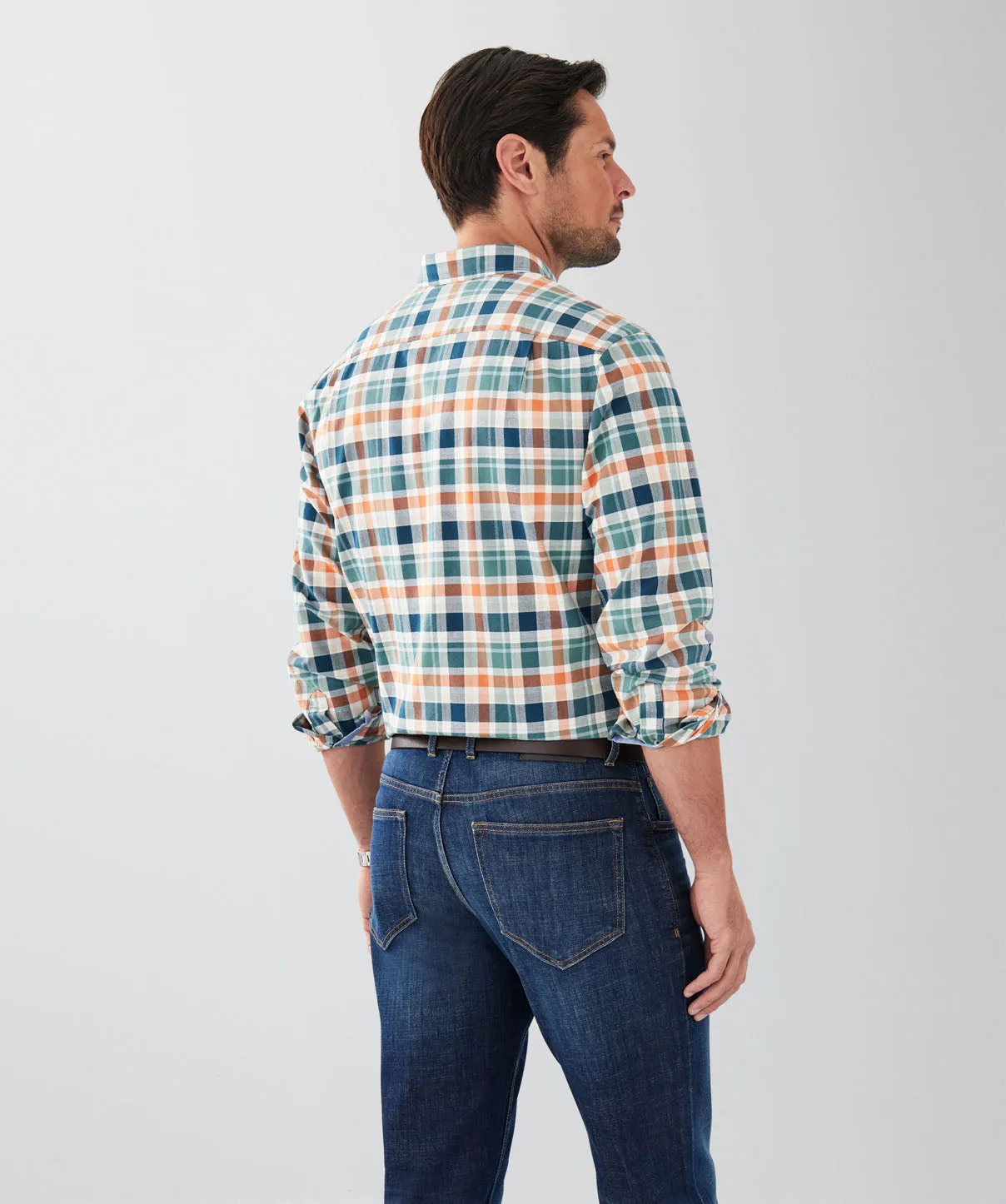 Casual Oxford Multi Check Long Sleeve Shirt - Multi sold by GAZMAN product image thumbnail 2